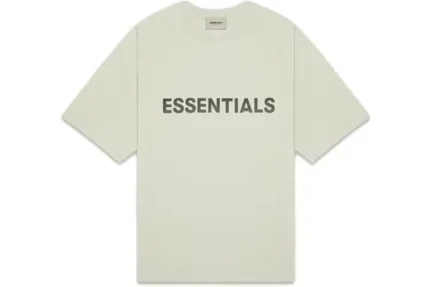 Fear Of God Essentials 3D Silicon Applique Boxy T-Shirt - Alfalfa Sage