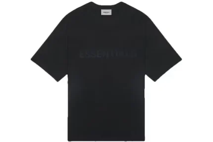 Fear Of God Essentials 3D Silicon Applique Boxy T-Shirt - Black